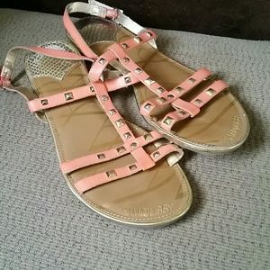 Coral Studded Sandals